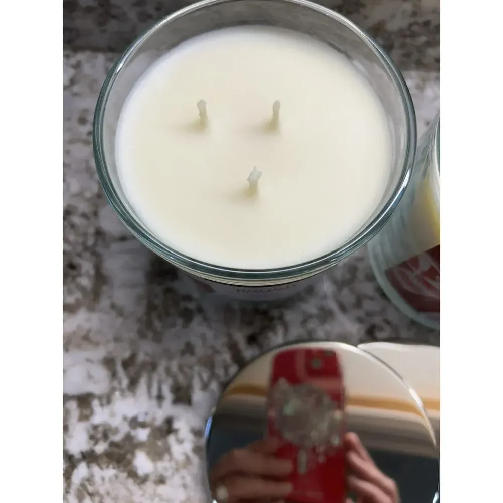 2* Vanilla Scented candles 3-Wick Cookies Holiday 14oz new